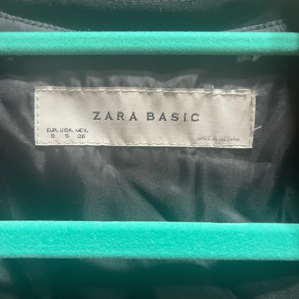 ZARA Black Sleeveless, Wrap Tunic Top with Tie-Waist Small - Picture 3 of 11